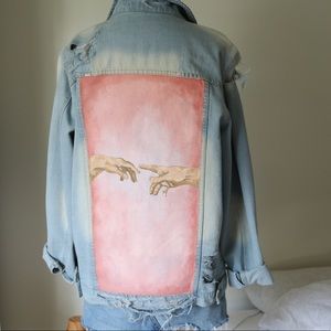 Hand-Painted Jean Jacket